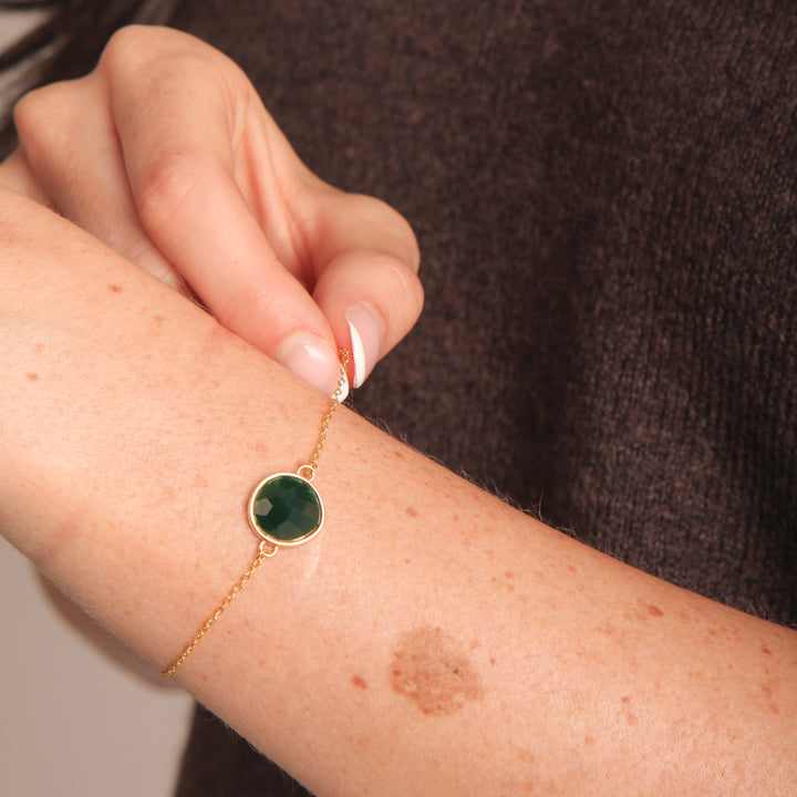 Safarah Green Gemstone Bracelet