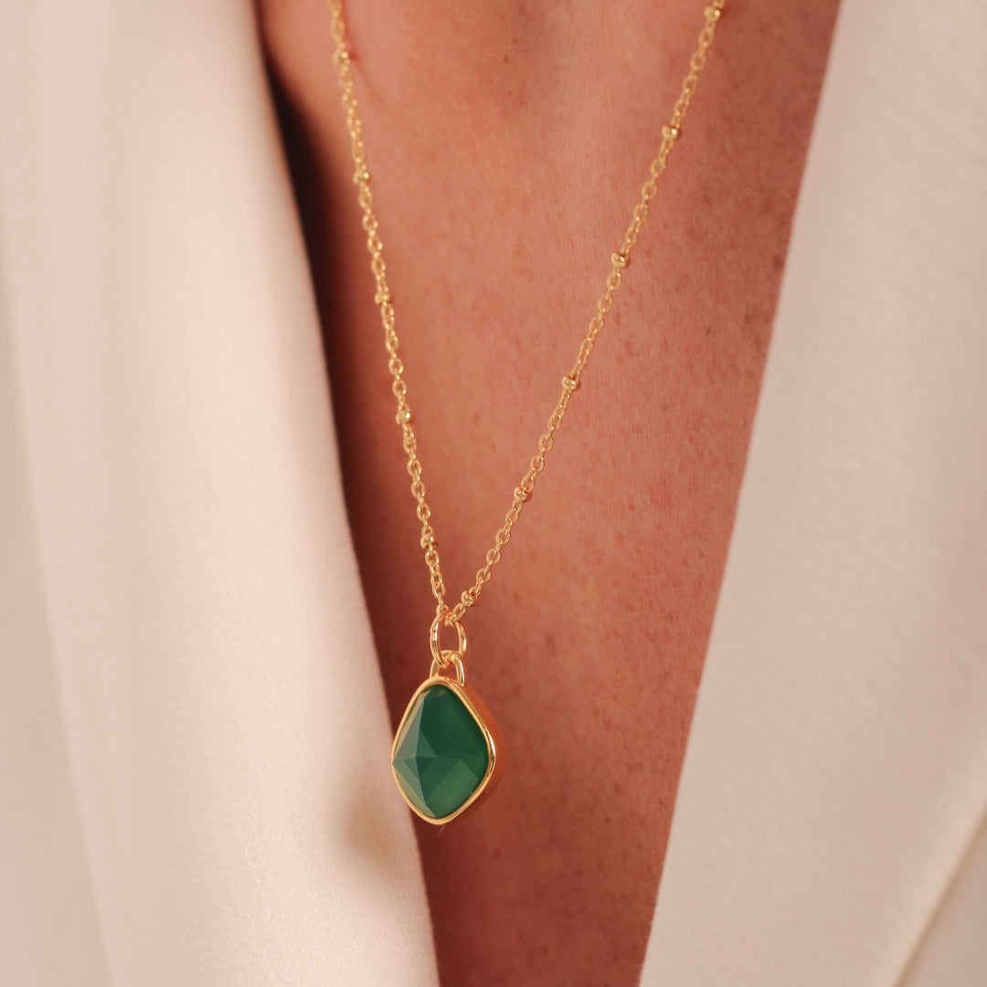 Safarah Green Gemstone Necklace